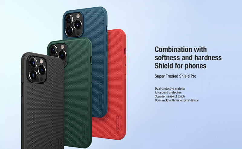 Super Frosted Shield Pro für iPhone 13 Pro 6.1" Schwarz / Hybrid Hülle