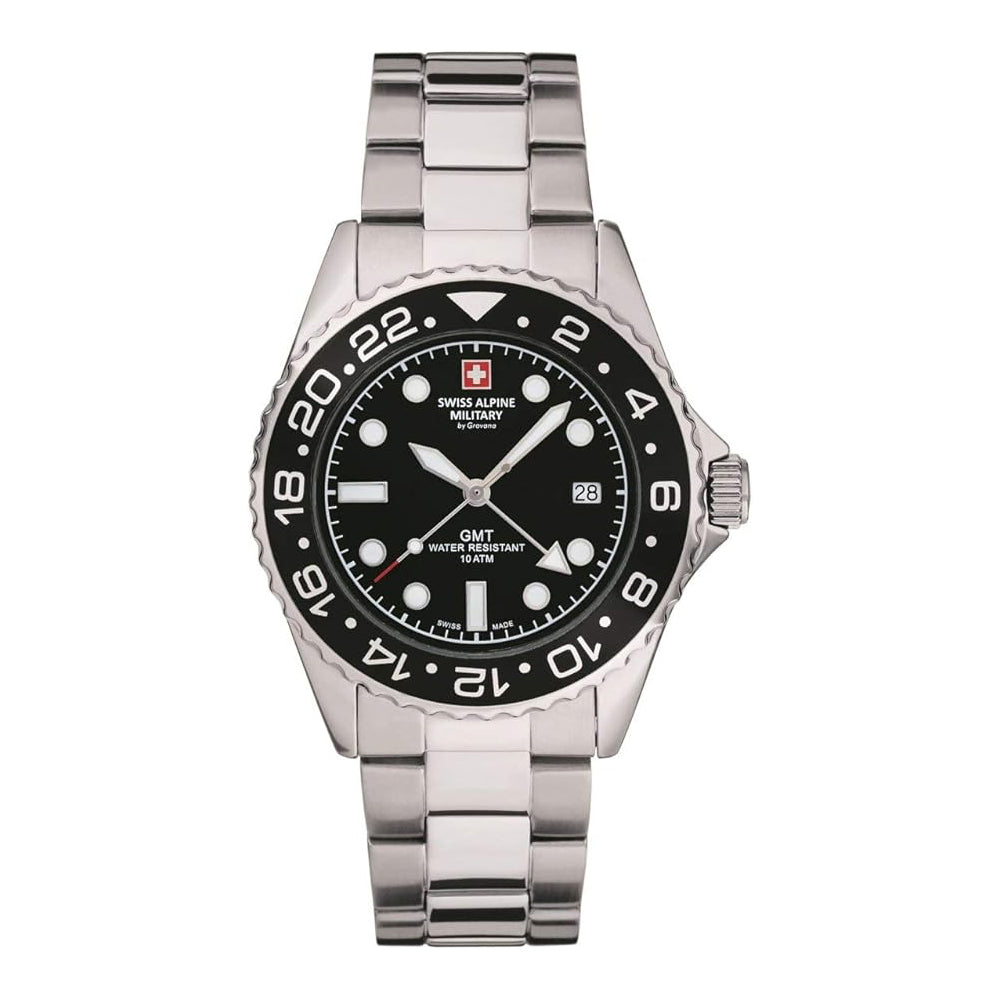 Swiss Alpine Military GMT 7052.1137SAM Herrenuhr-0