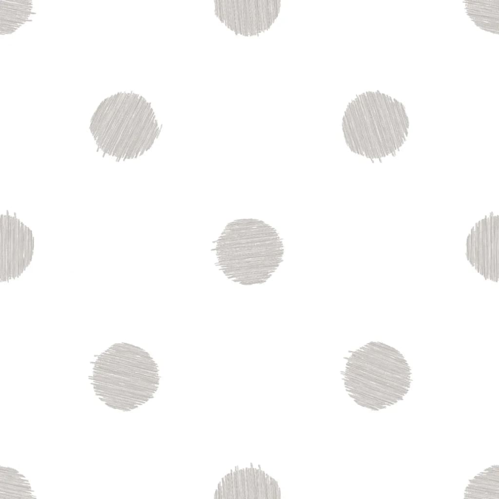 Tapete Urban Friends & Coffee Dots Weiß und Grau