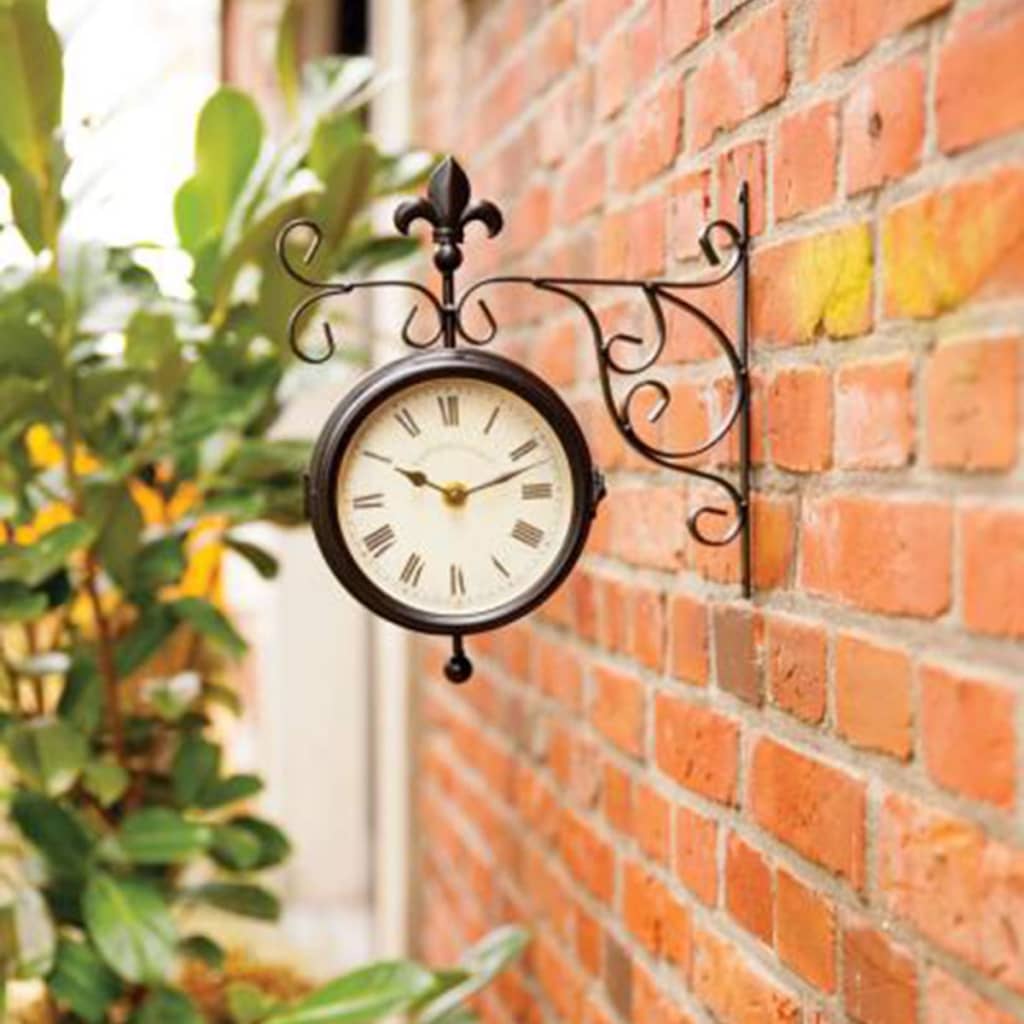 Bahnhofsuhr mit Thermometer TF005