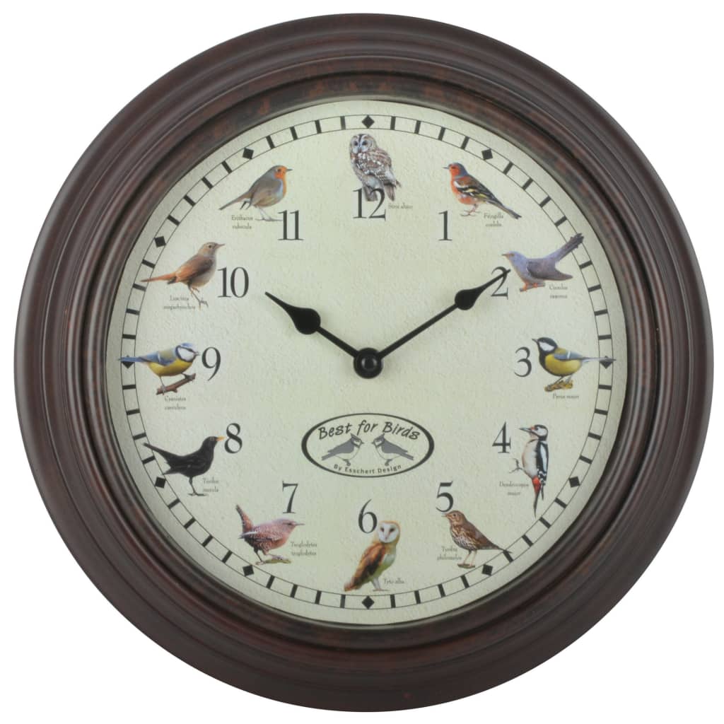 Uhr mit Vogelgezwitscher