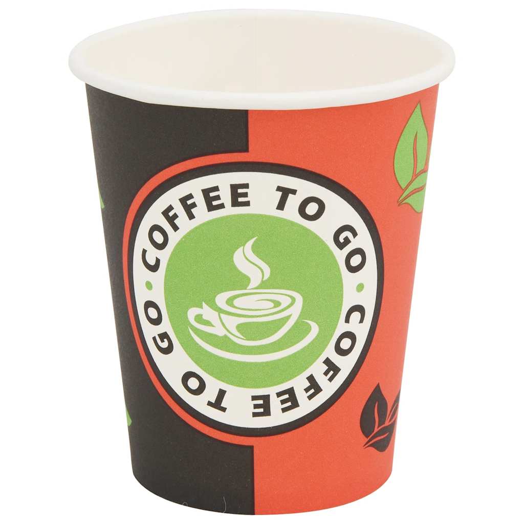 1000 Stk. Einweg-Kaffeebecher Pappe 240 ml (8 oz)