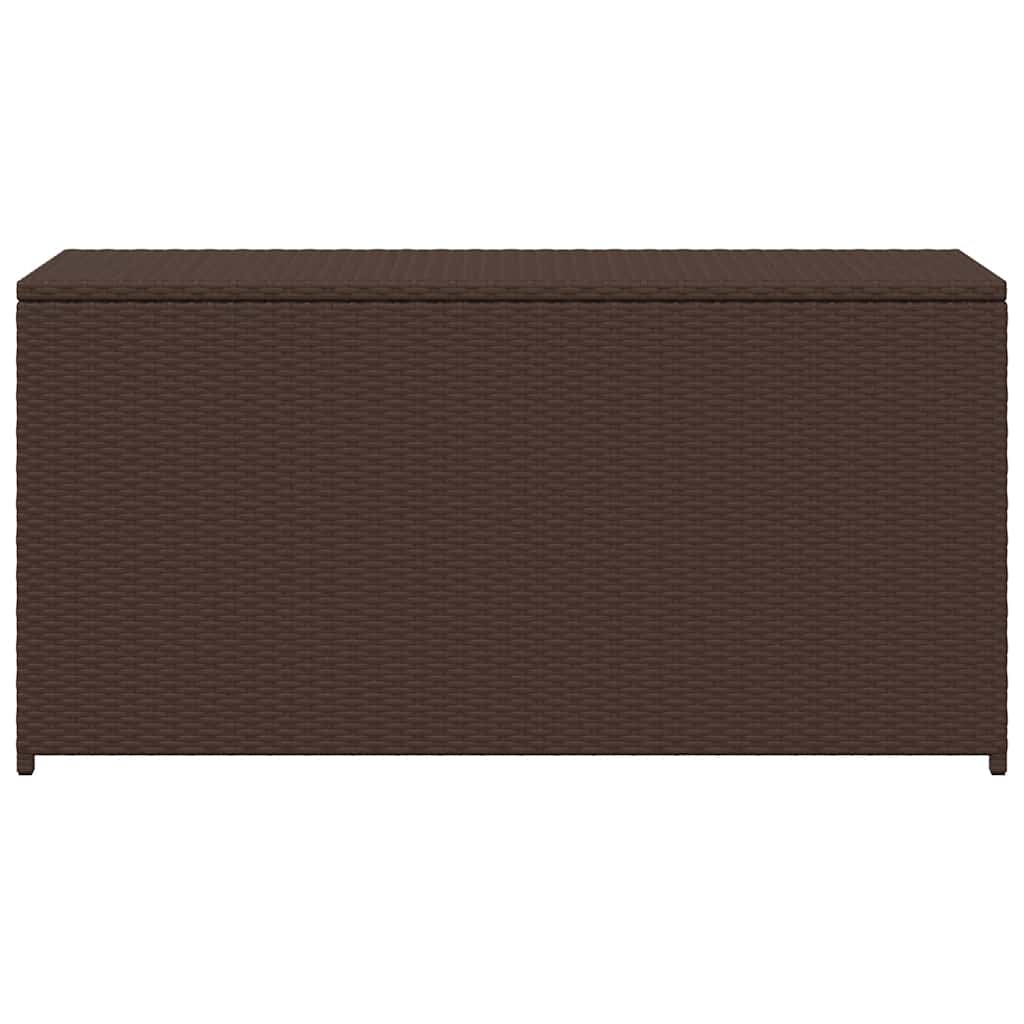 Havepudeboks Brun 120x50x60 cm Poly Rattan