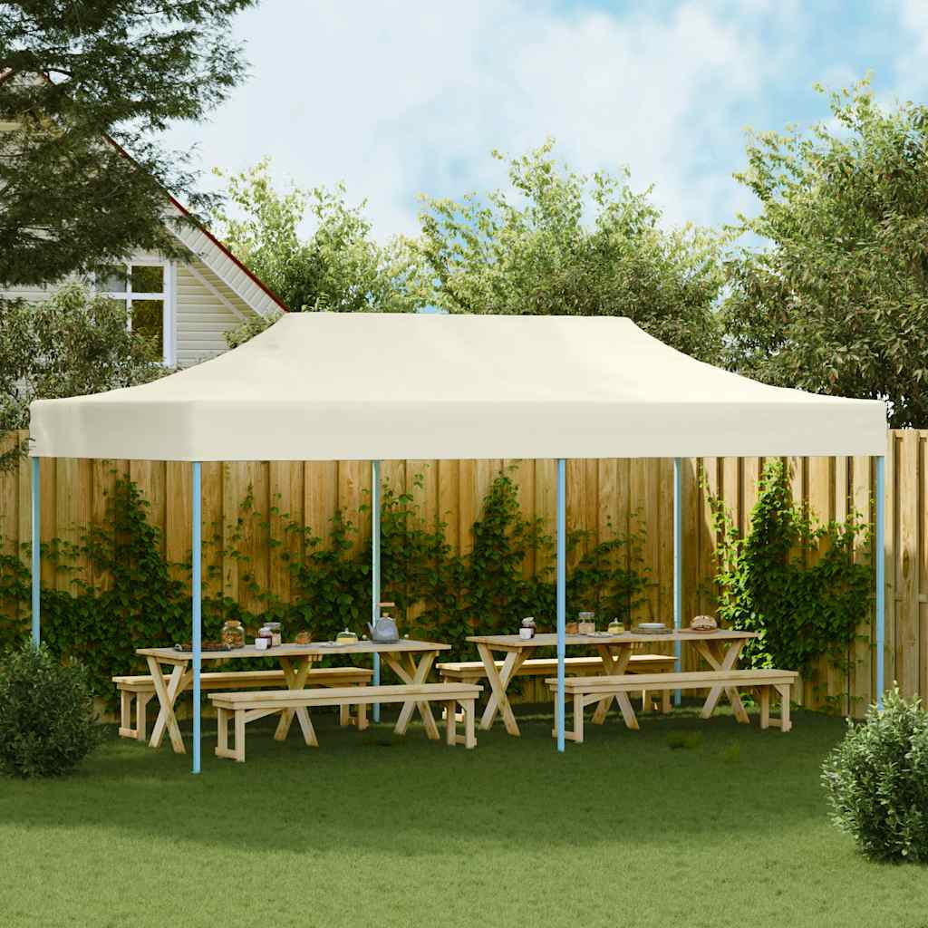 Foldetelt Pop-Up 3x6 m Cremehvid