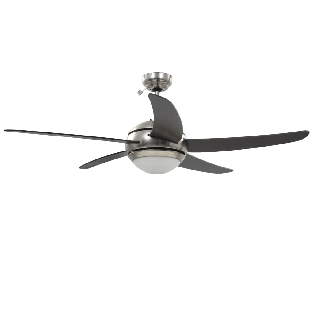 Dekorativ Loftsventilator med Lys 128 cm Brun