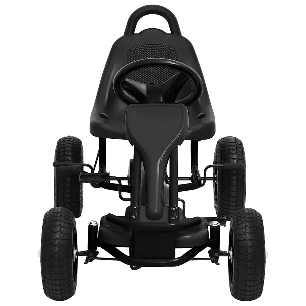 Pedal Go-Kart med Pneumatiske Dæk Sort