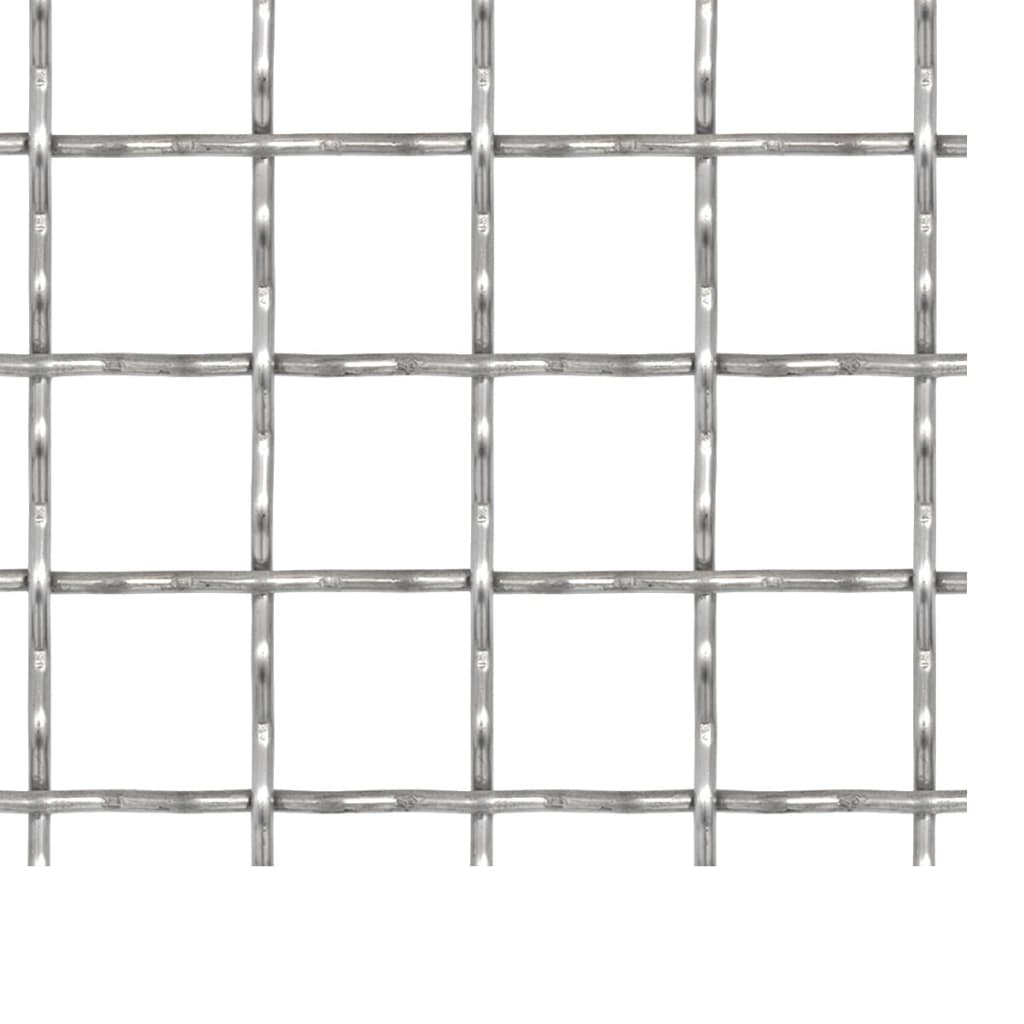 Wellengitter Edelstahl 50×50 cm 21×21×2,5 mm