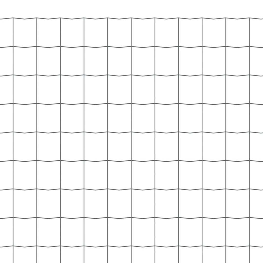 Eurozaun Stahl 25 x 0,8 m Grau