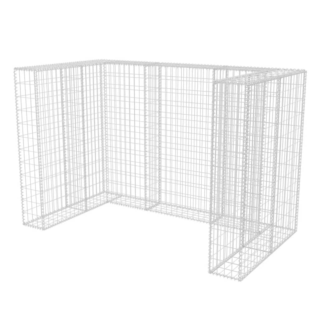Gabion skraldespandsbeklædning til 2 tons stål 180x100x120cm