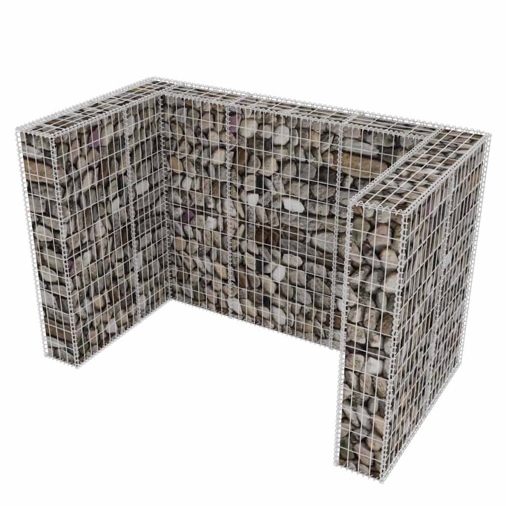 Gabion skraldespandsbeklædning til 2 tons stål 180x100x120cm