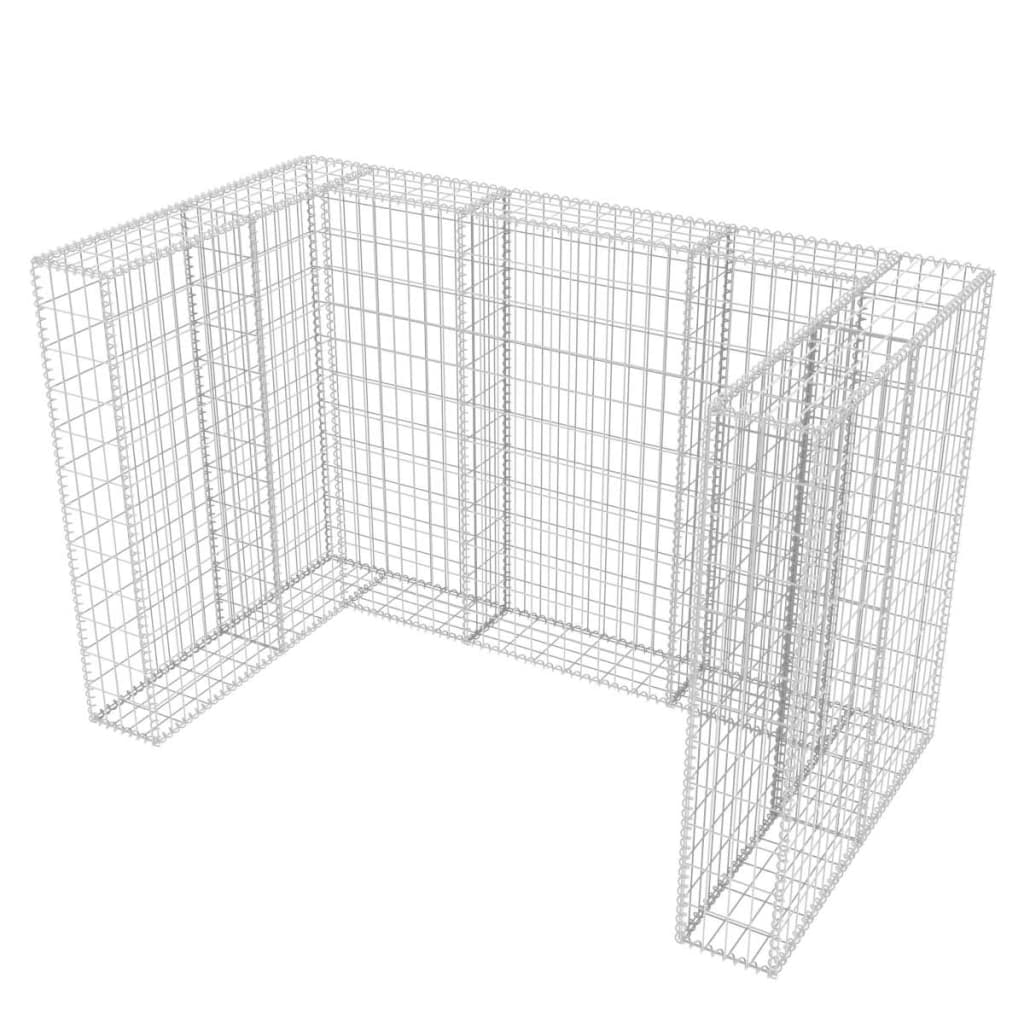 Gabion skraldespandsbeklædning til 2 tons stål 180x100x120cm