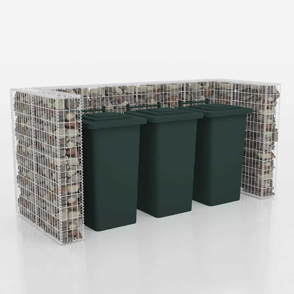 Gabion skraldespandsbeklædning til 3 tons stål 250x100x120cm