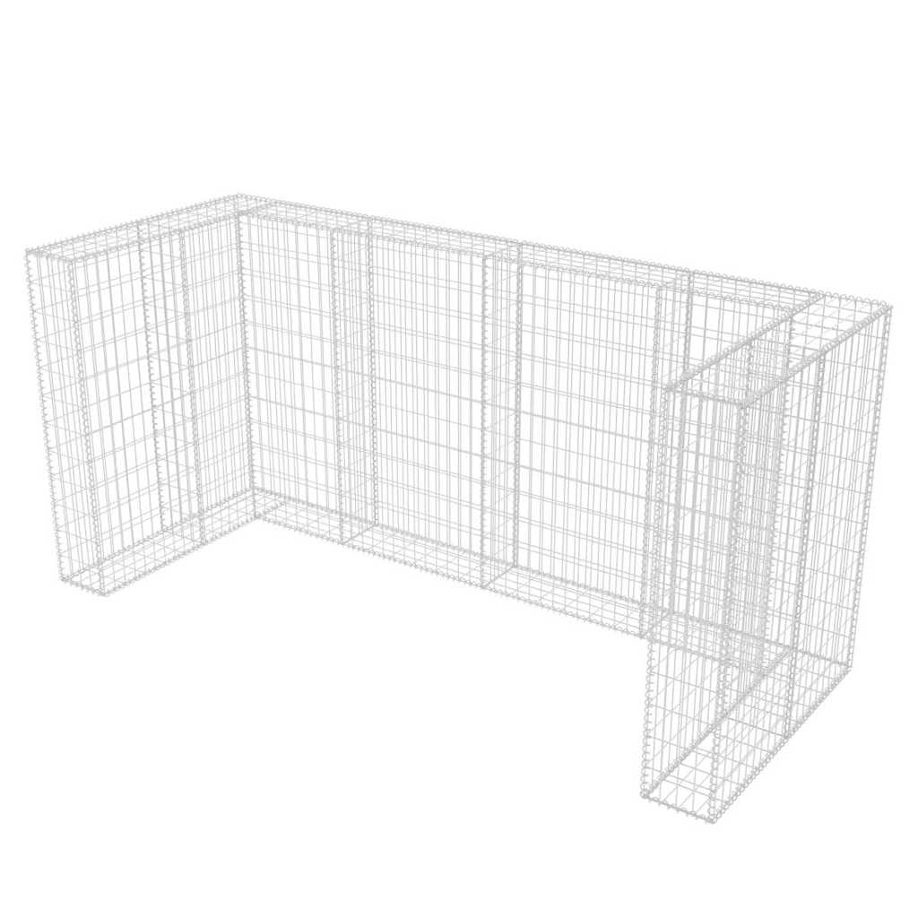 Gabion skraldespandsbeklædning til 3 tons stål 250x100x120cm