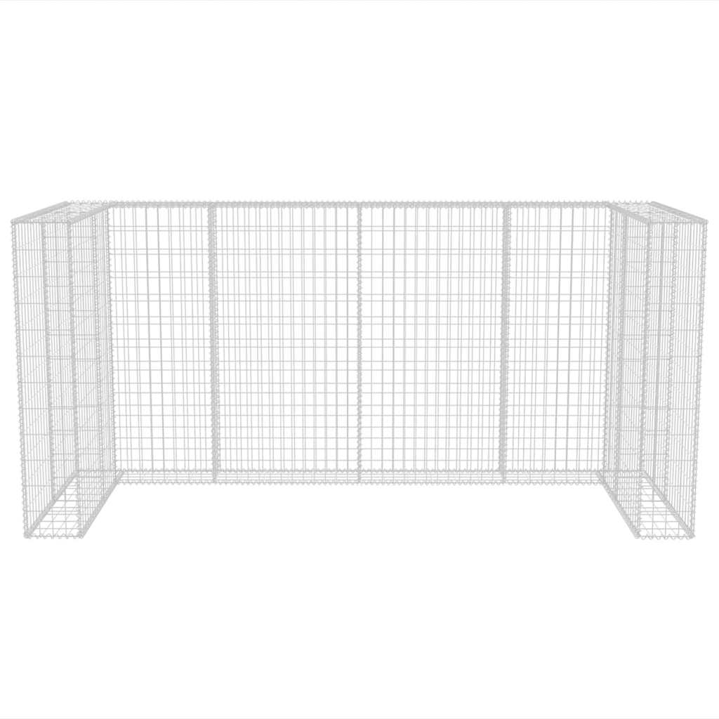 Gabion skraldespandsbeklædning til 3 tons stål 250x100x120cm