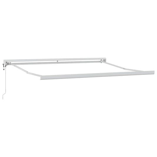 Markise Weiß 3,5 x 2,5 m Metall