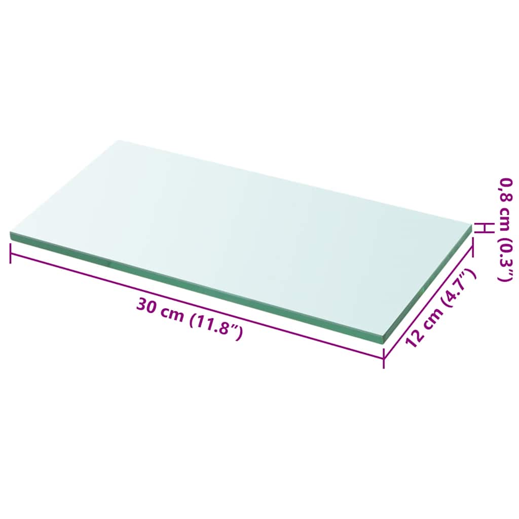 Regalboden Glas Transparent 30x12 cm