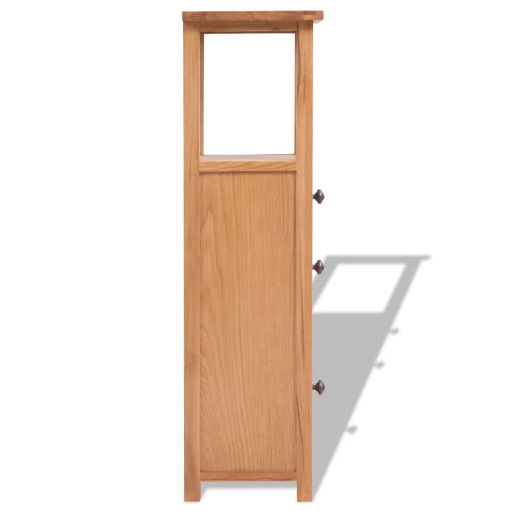 Hjørneskab 26x26x94 cm Massiv Eg
