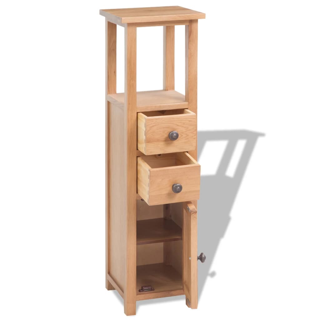 Hjørneskab 26x26x94 cm Massiv Eg