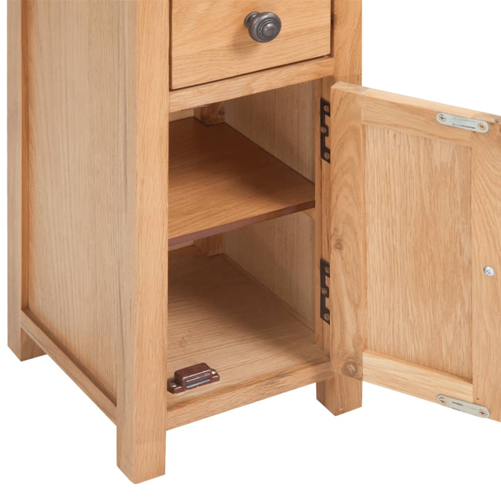 Hjørneskab 26x26x94 cm Massiv Eg