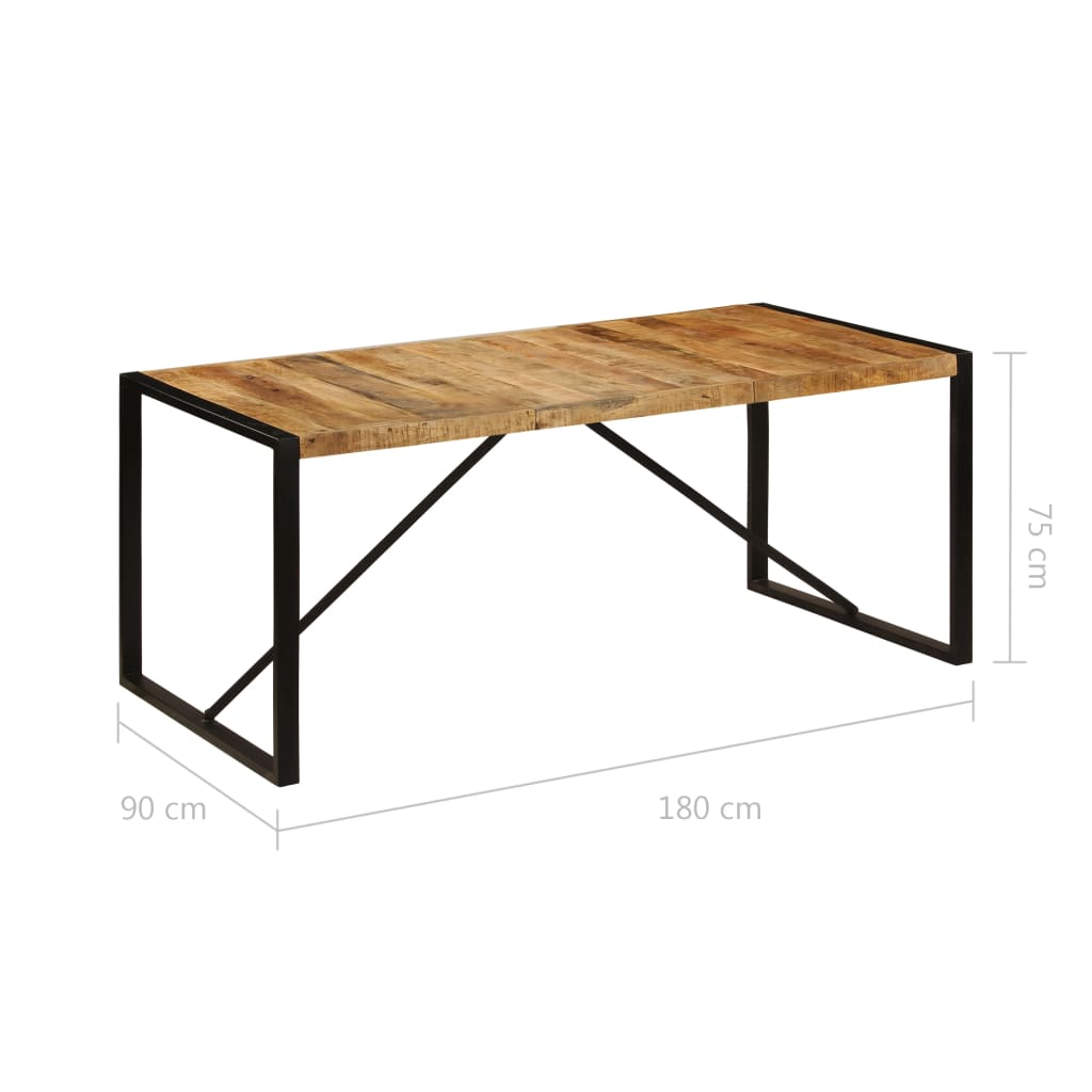 Spisebord Groft massivt mangotræ 180 cm