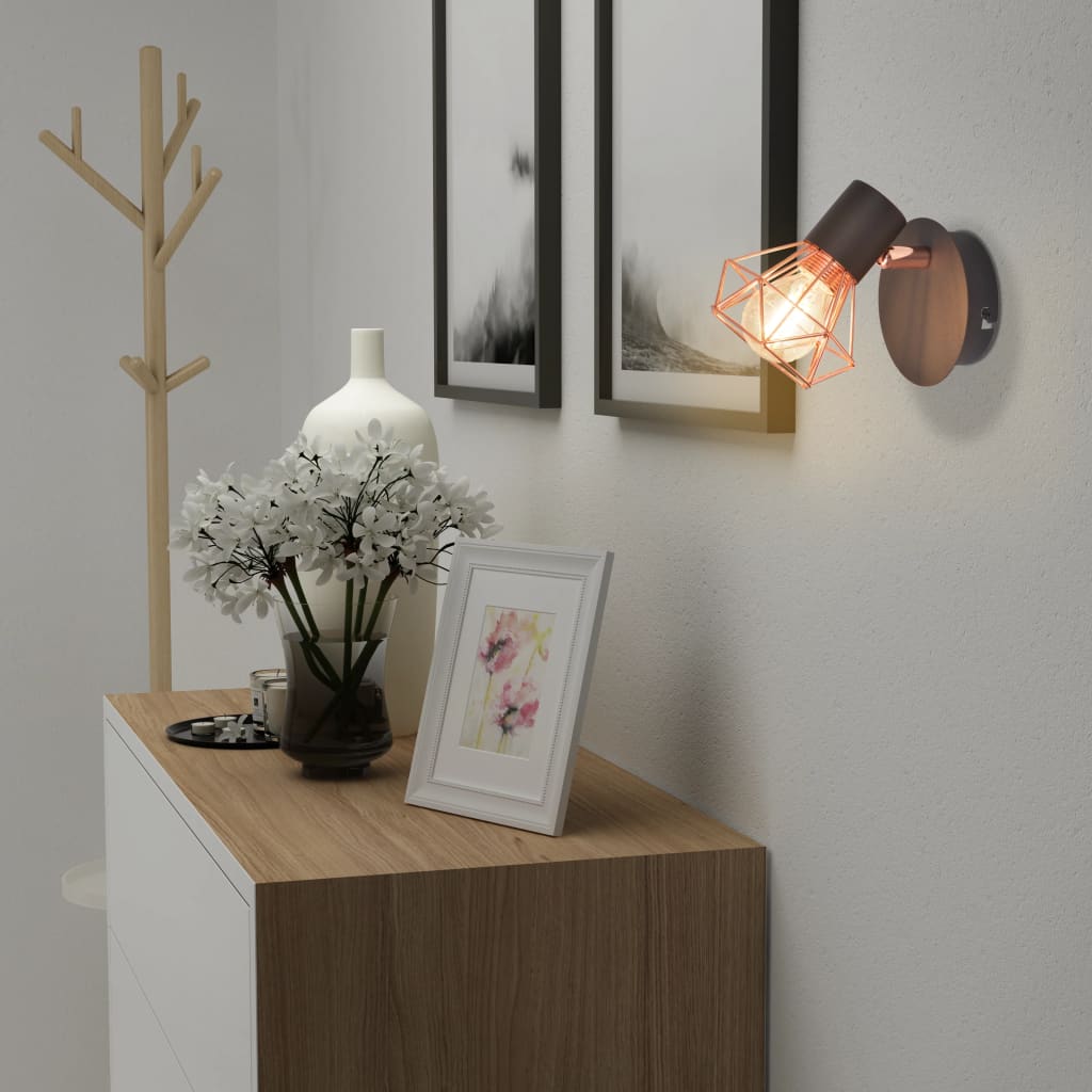 Væglamper 2 stk med 2 LED pærer 8 W