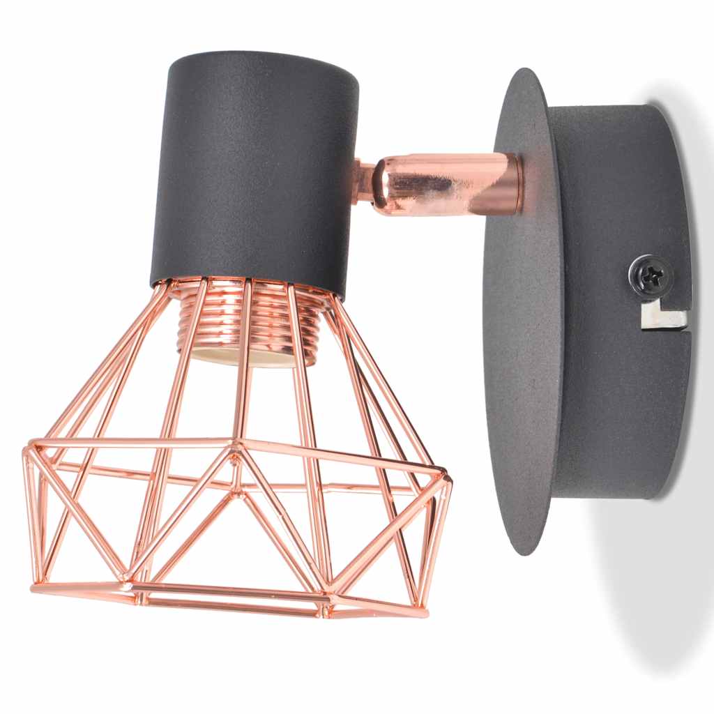 Væglamper 2 stk med 2 LED pærer 8 W