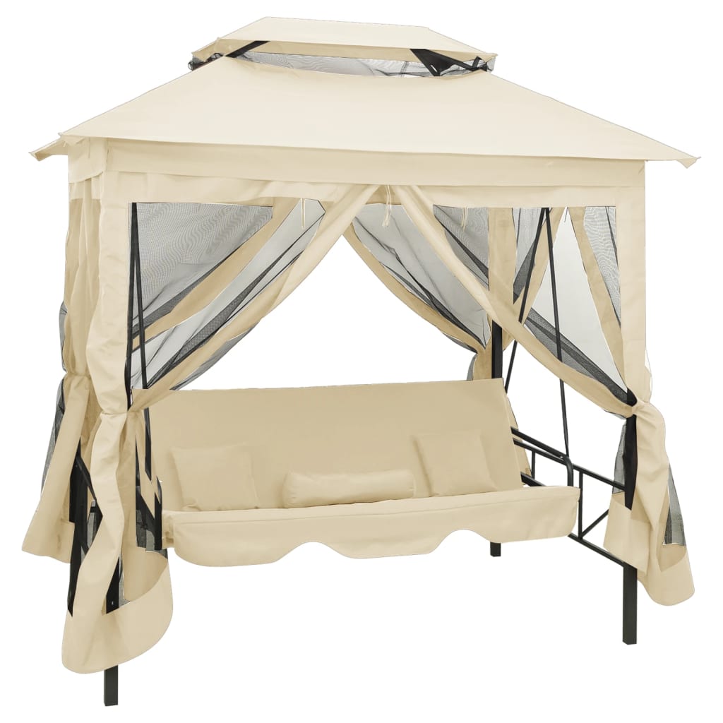 Pavillon Cabriolet Gyngebænk Cremehvid