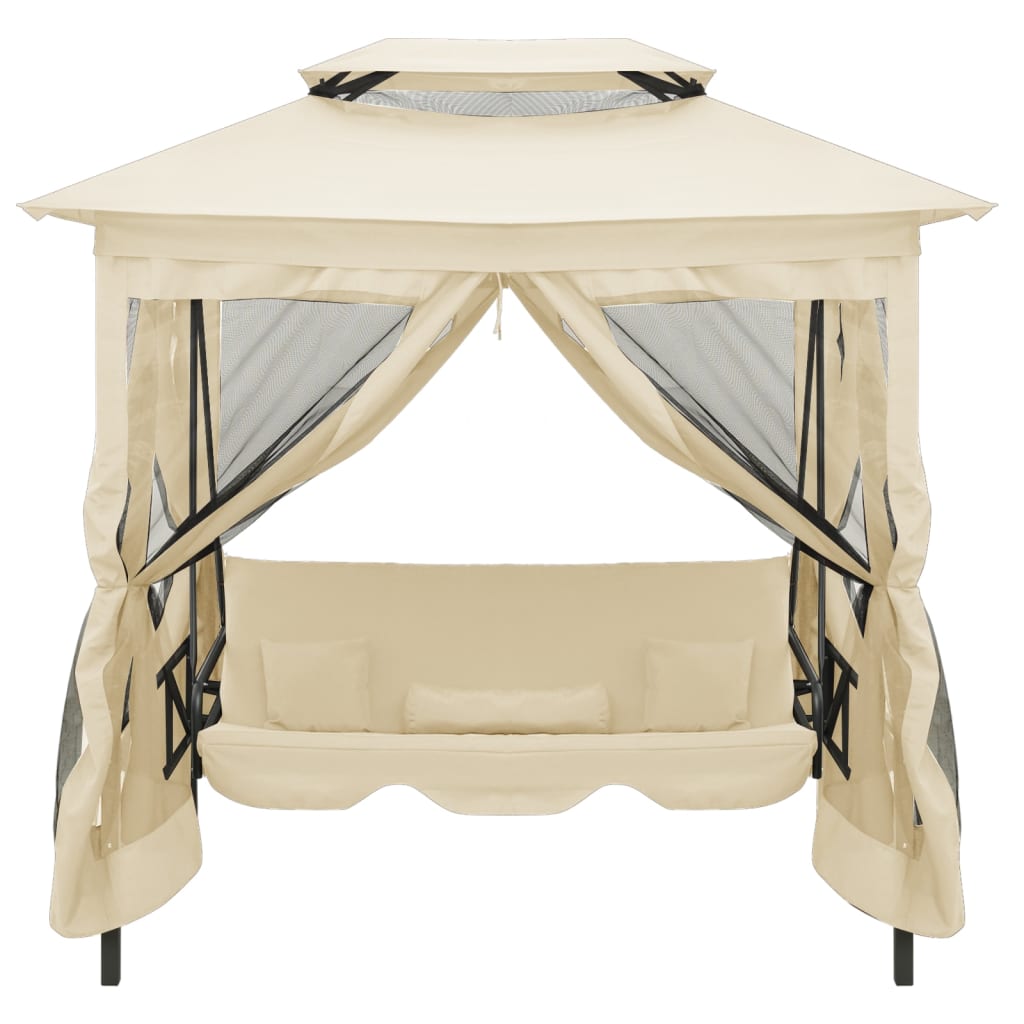 Pavillon Cabriolet Gyngebænk Cremehvid