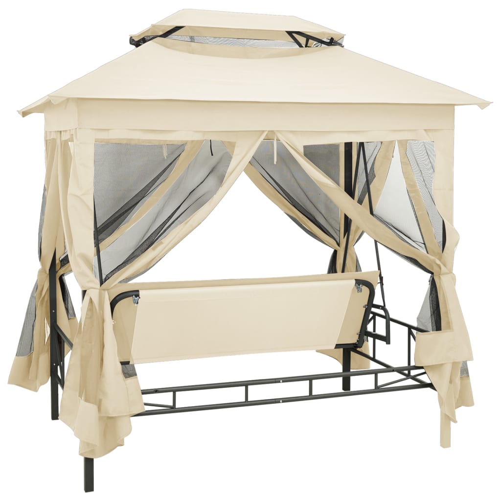 Pavillon Cabriolet Gyngebænk Cremehvid