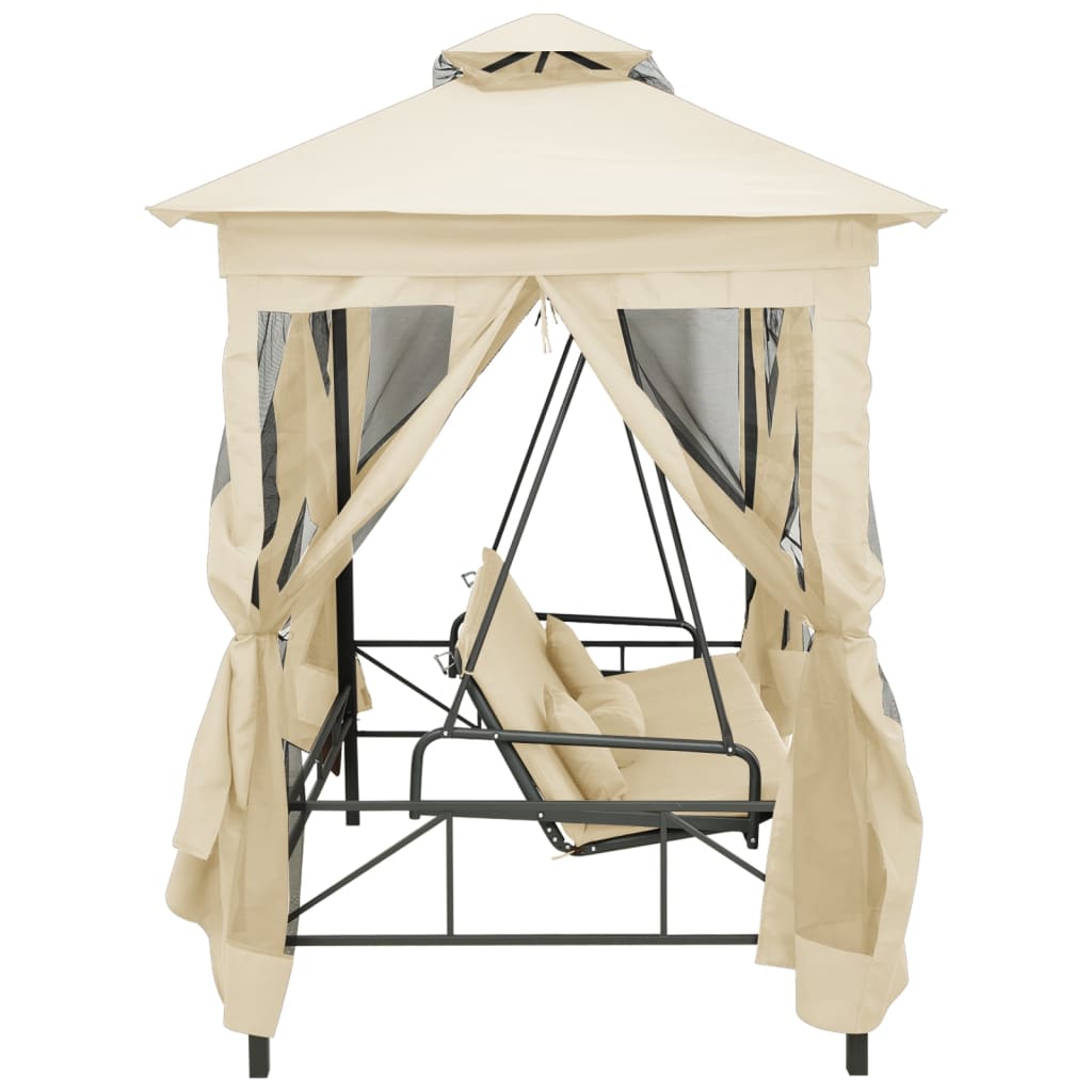 Pavillon Cabriolet Gyngebænk Cremehvid