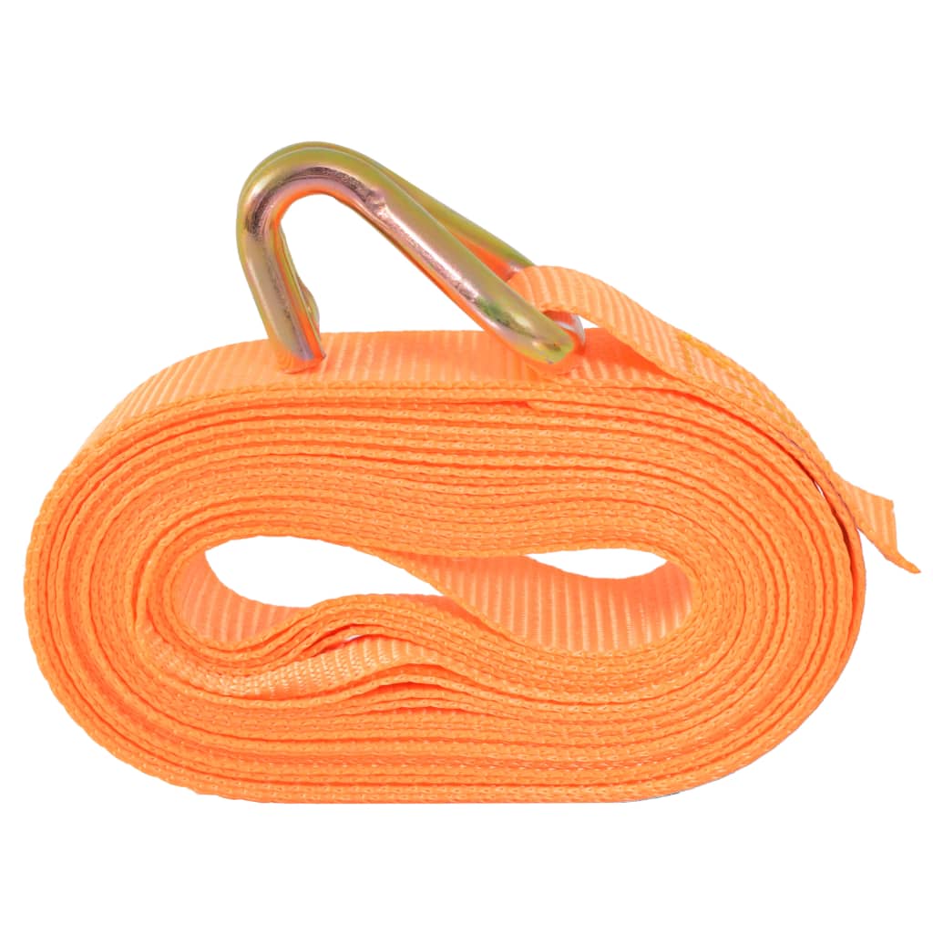 Skraldespænderemme 10 stk 0,4 tons 6m×25 mm Orange