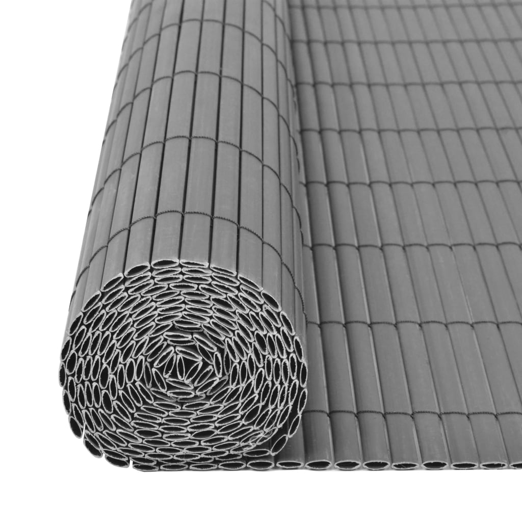 Havehegn Dobbeltsidet PVC 90 x 300 cm Grå