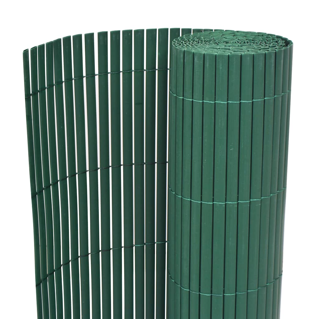 Havehegn Dobbeltsidet PVC 90×500 cm Grøn