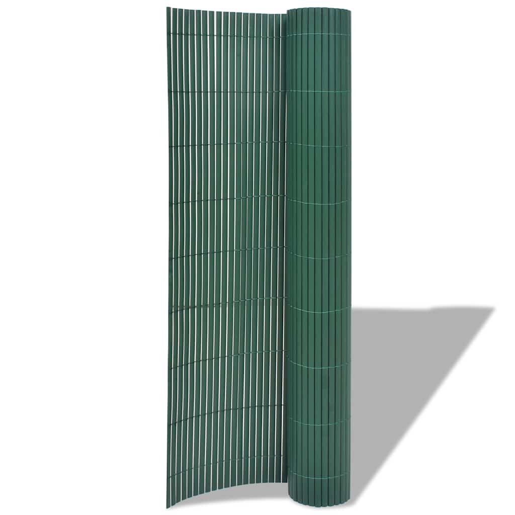 Havehegn Dobbeltsidet PVC 90×500 cm Grøn