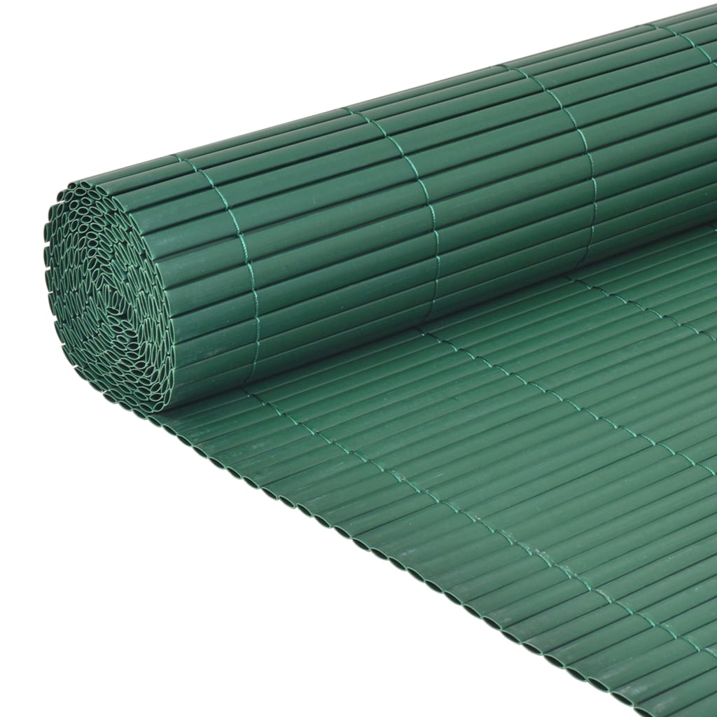 Havehegn Dobbeltsidet PVC 90×500 cm Grøn