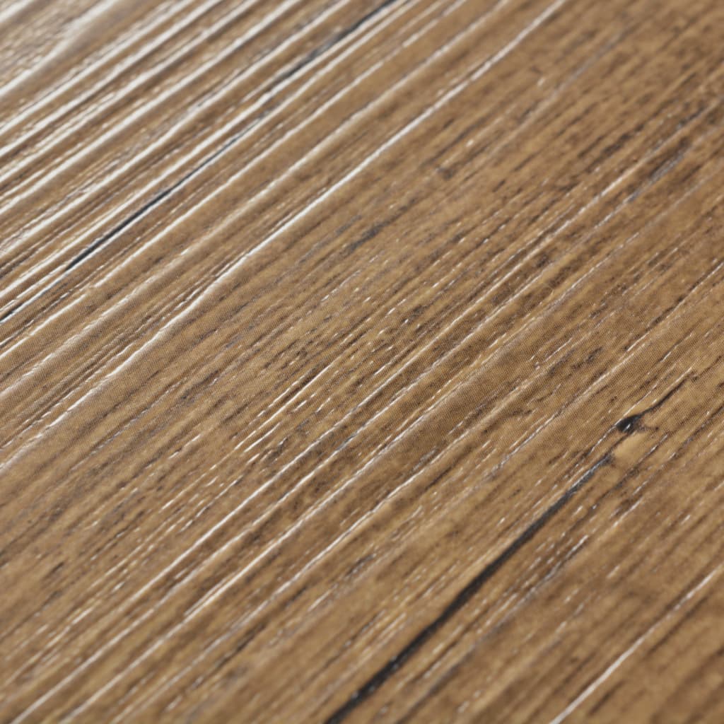PVC Fliser Ikke-selvklæbende 5,26 m² 2 mm Valnødbrun