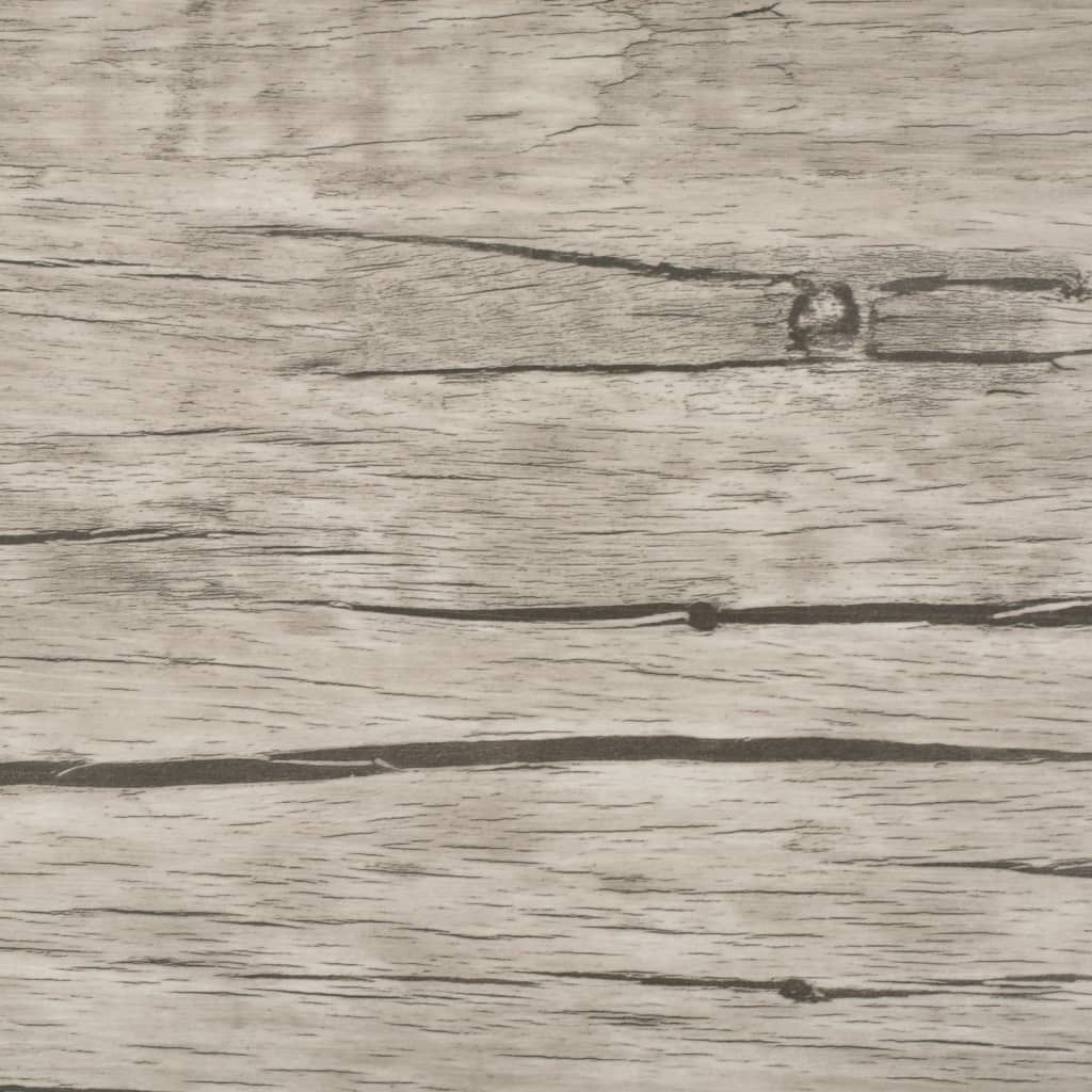 PVC Fliser Ikke-selvklæbende 5,26 m² 2mm Hvidkalket Eg