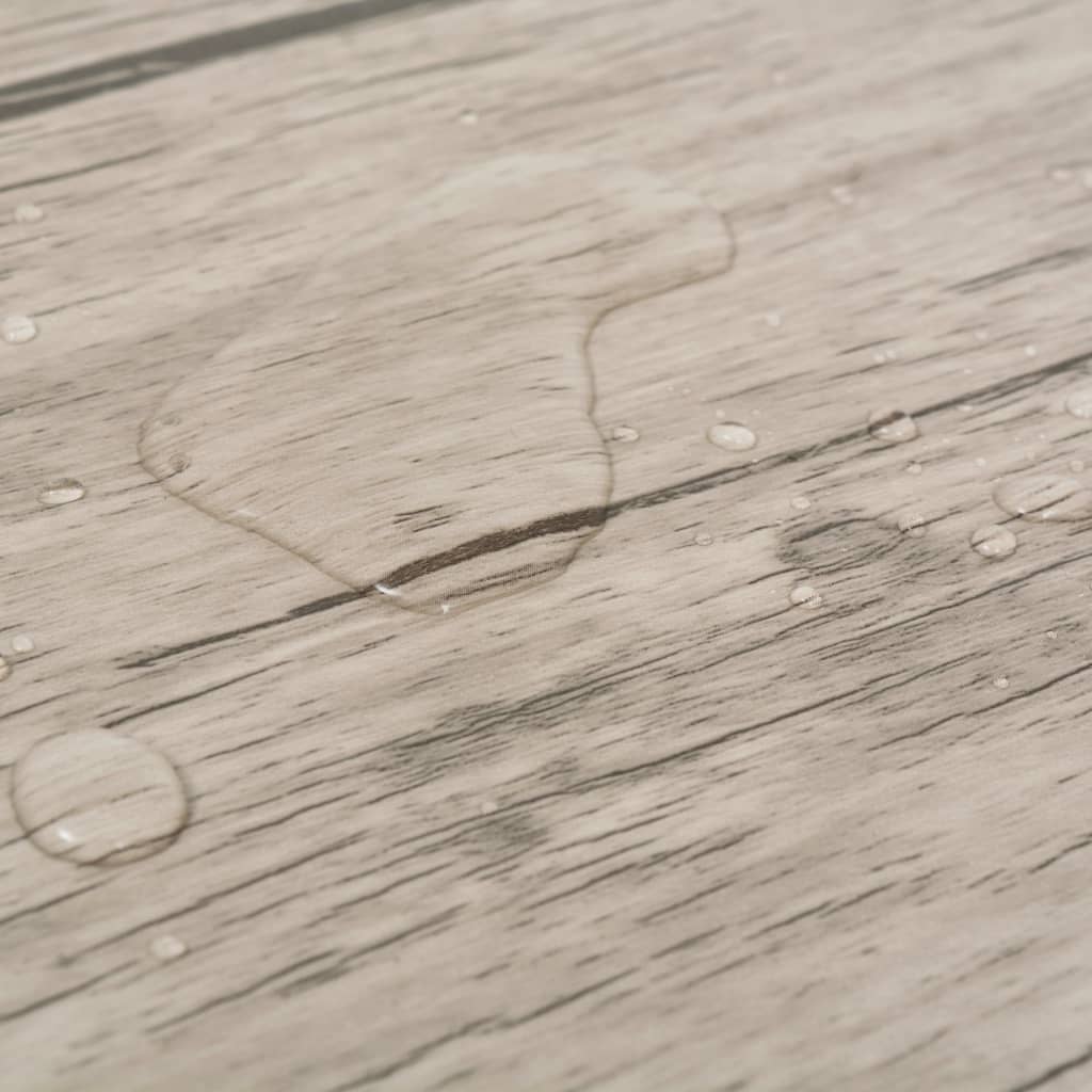 PVC Fliser Ikke-selvklæbende 5,26 m² 2mm Hvidkalket Eg