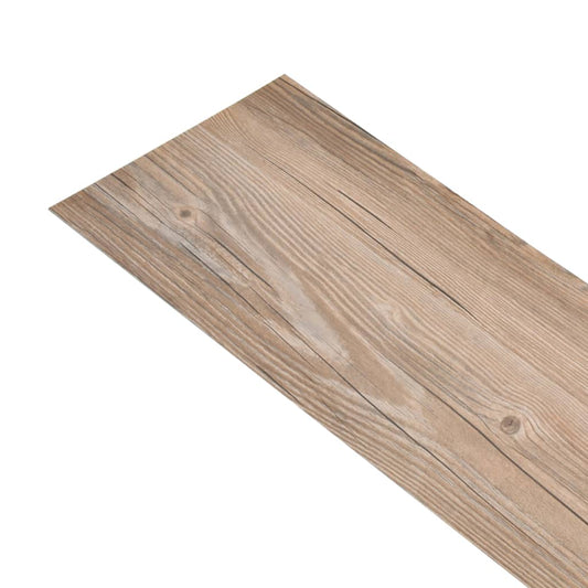PVC Fliser Ikke-selvklæbende 5,26 m² 2 mm Eg Brun