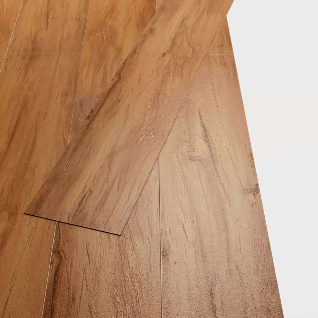 PVC Fliser Ikke-selvklæbende 5,26 m² 2 mm Elm Natural