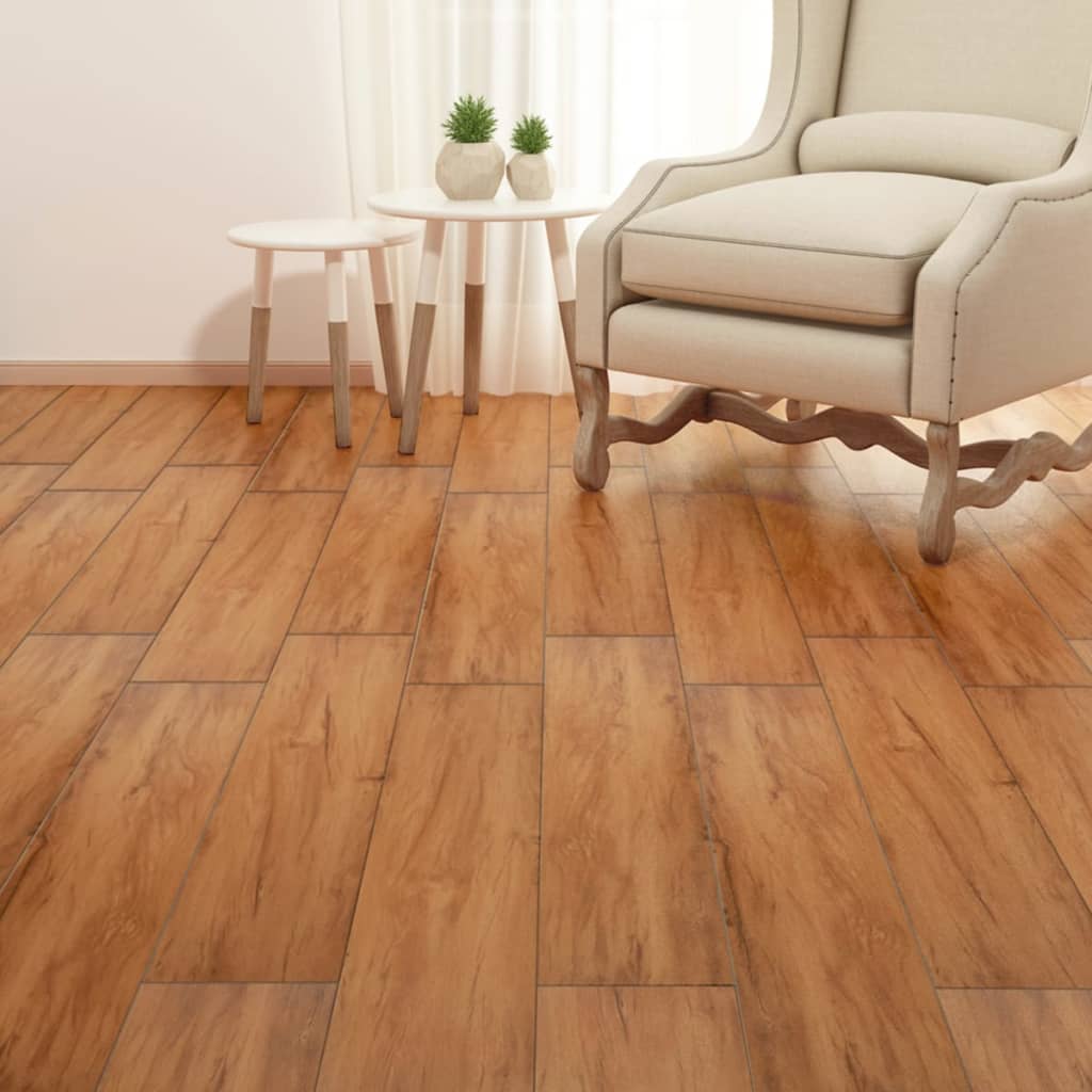 PVC Fliser Ikke-selvklæbende 5,26 m² 2 mm Elm Natural