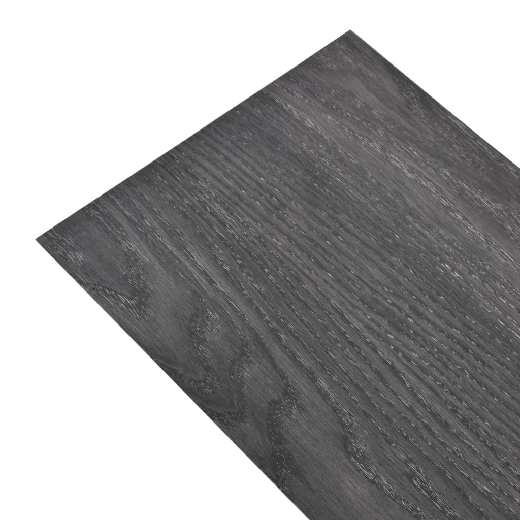 PVC Fliser Ikke-selvklæbende 5,26 m² 2 mm Sort og hvid