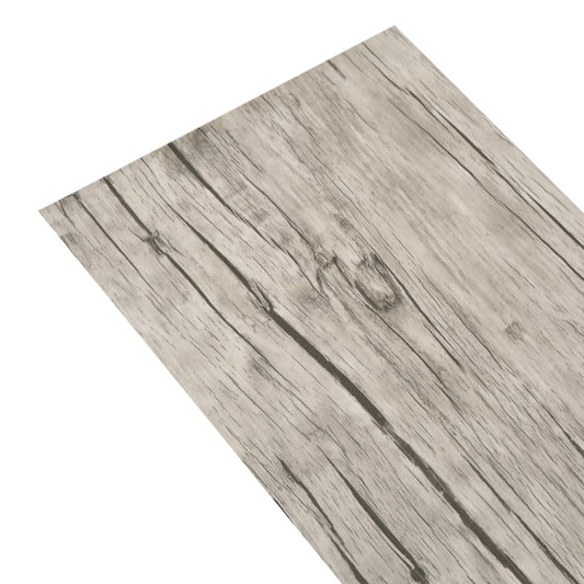 PVC Fliser Selvklæbende 5,02 m² 2 mm Vasket Eg