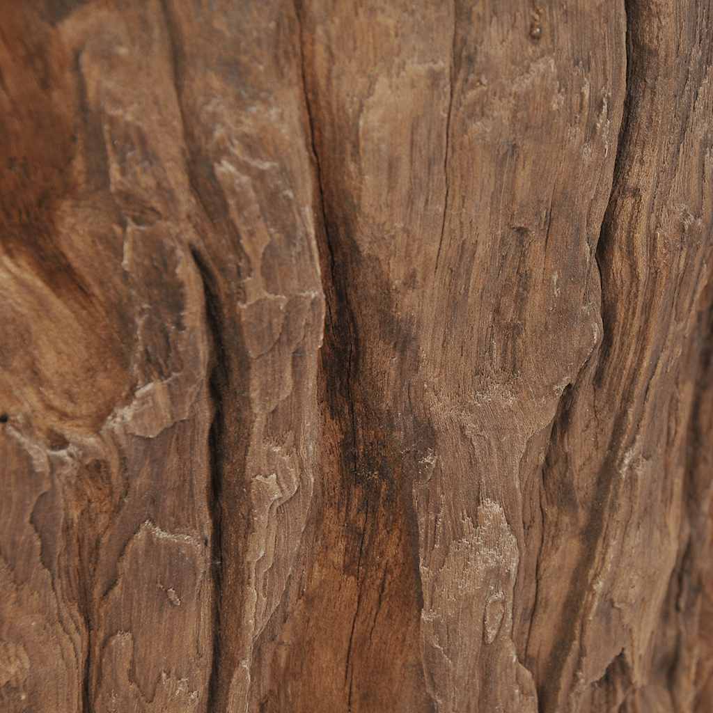 Sofabord teakglas 50x40 cm