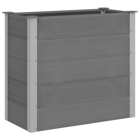 Garten-Hochbeet WPC 100 x 50 x 91 cm Grau