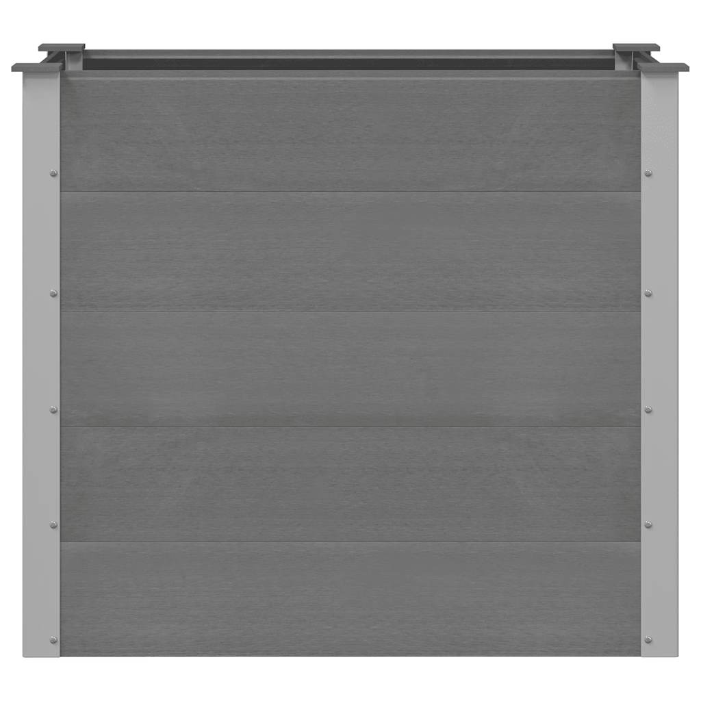 Garten-Hochbeet WPC 100 x 50 x 91 cm Grau