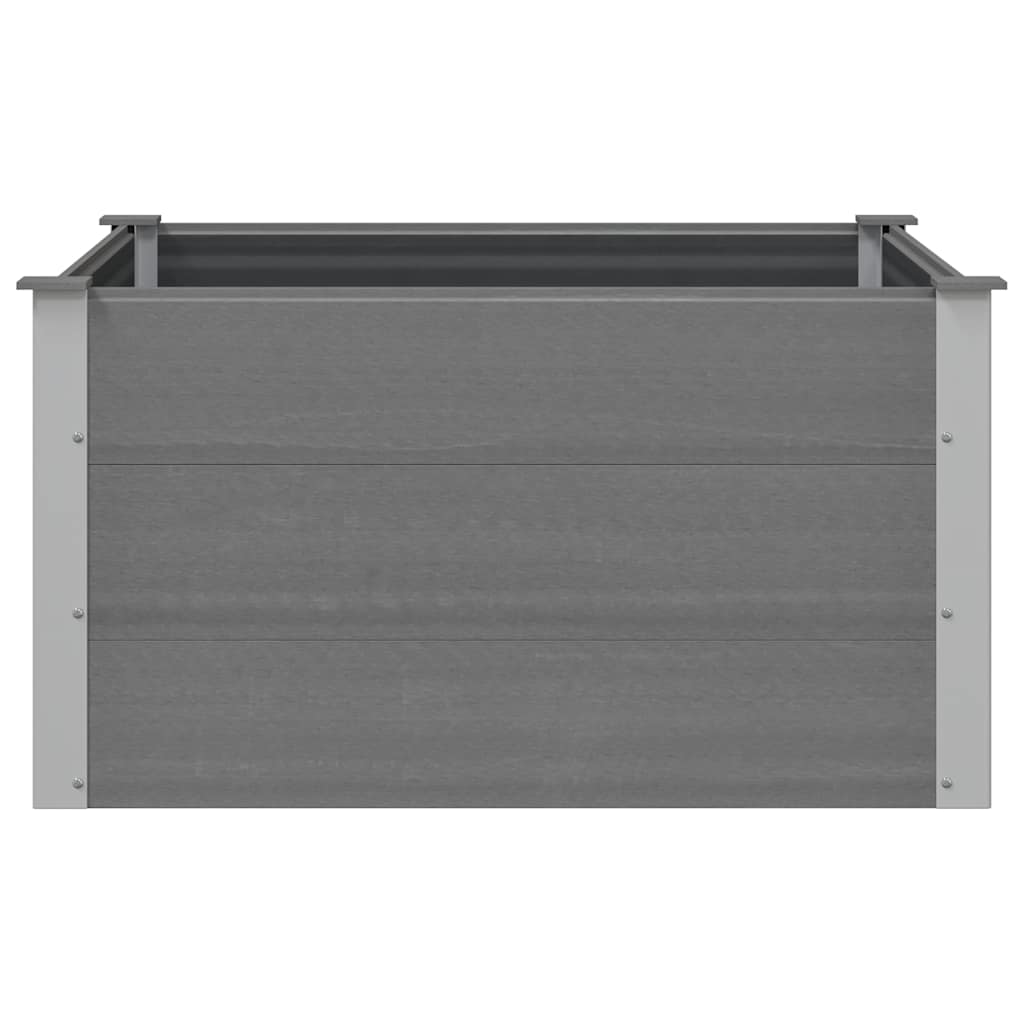 Garten-Hochbeet WPC 100 x 100 x 54 cm Grau