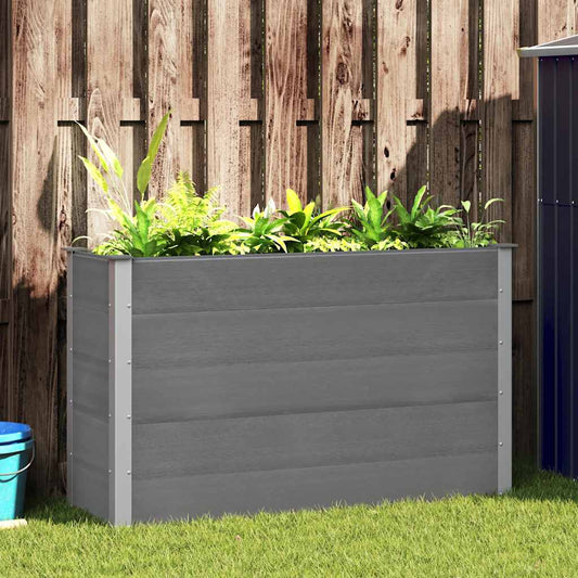 Garten-Hochbeet WPC 150 x 50 x 91 cm Grau
