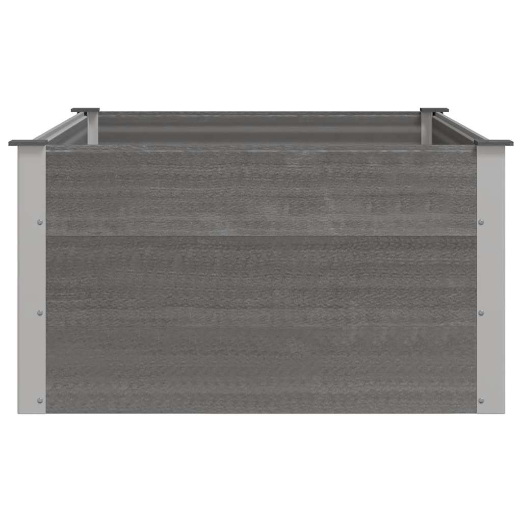 Garten-Hochbeet WPC 150 x 100 x 54 cm Grau