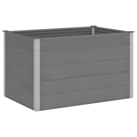 Garten-Hochbeet WPC 150x100x91 cm Grau